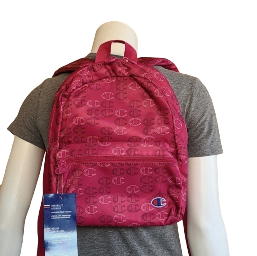 CHAMPION Supercize All Over Logo Mini Backpack Sling Bag Purse Travel School - Picture 8 of 16